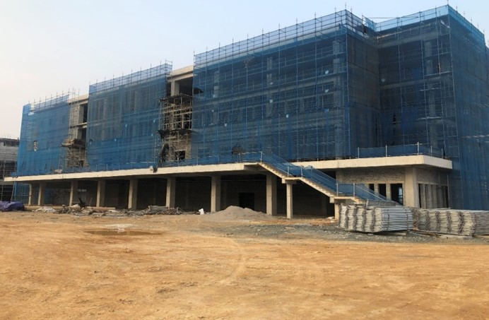 Thi công phần xây dựng tòa 2