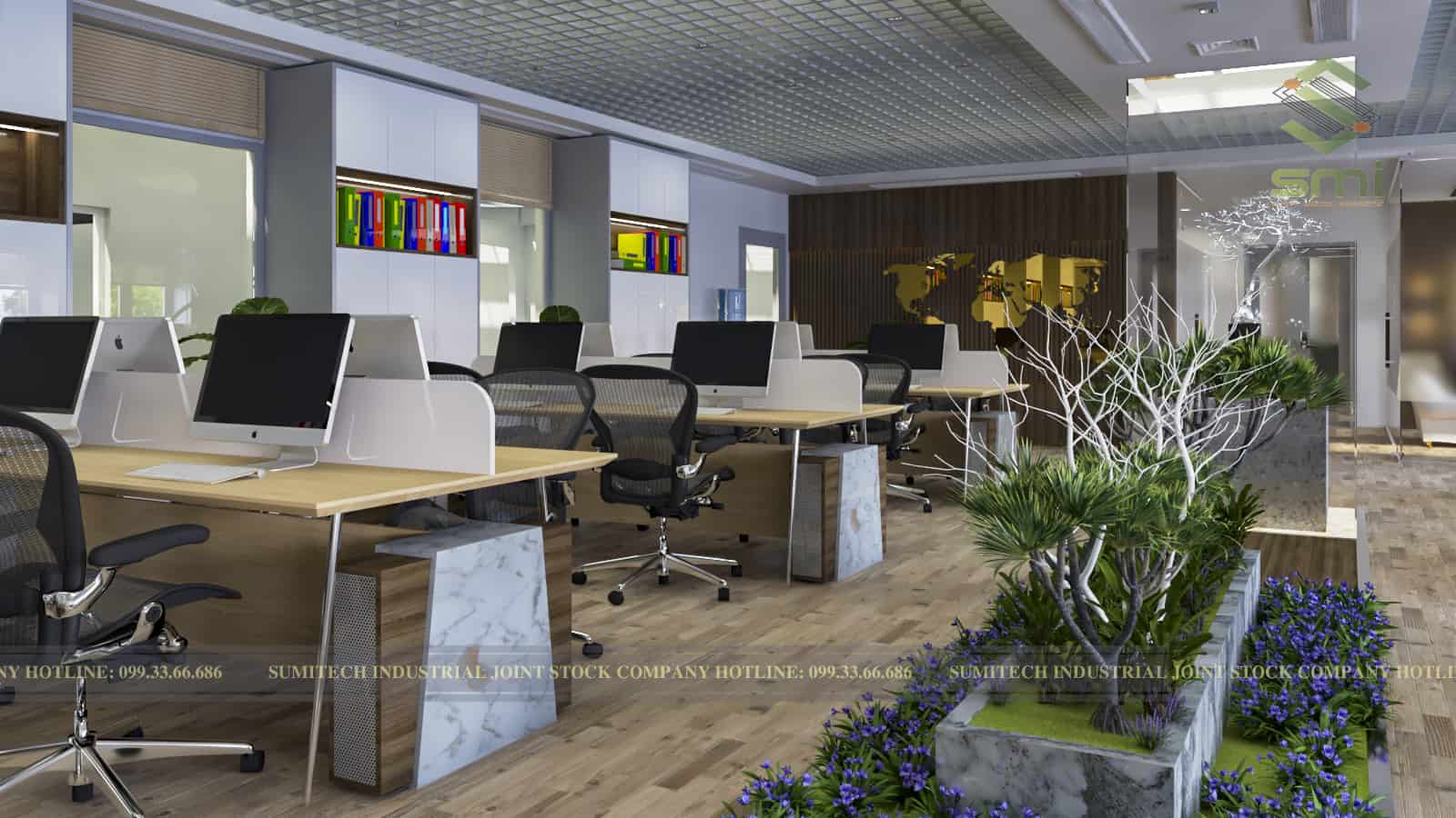 ban-3d-layout-van-phong