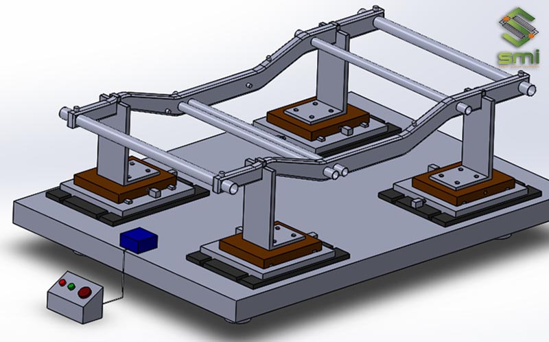 Bản thiết kế 3D đồ jJig gá hàn