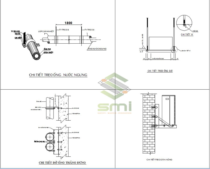 Bản vẽ thiết kế chi tiết từng hạng mục của thông gió nhà xưởng