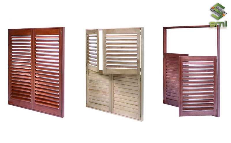Các loại cửa chớp gỗ sẽ đem lại vẻ đẹp cho công trình sử dụng