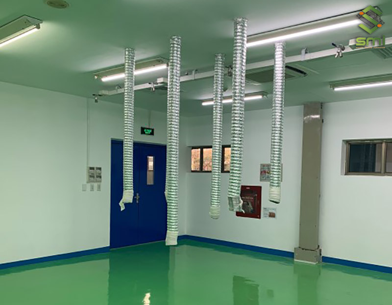 SUMITECH nhận lắp đặt quạt hút và ống hút mùi phòng sạch