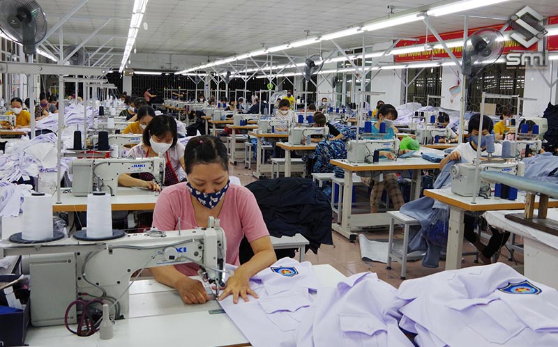 Xưởng may nhỏ với quy mô 400m2 đảm bảo hiệu quả sản xuất cao