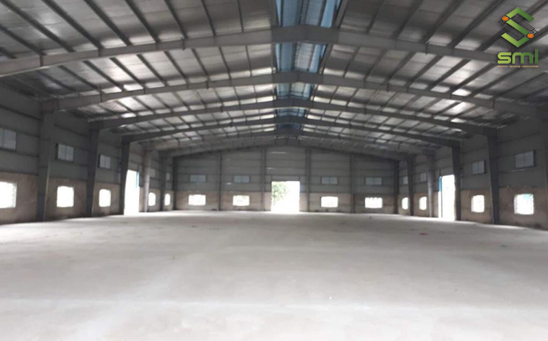 Nhà xưởng 500㎡ thường sẽ có chiều cao dưới 7.5m