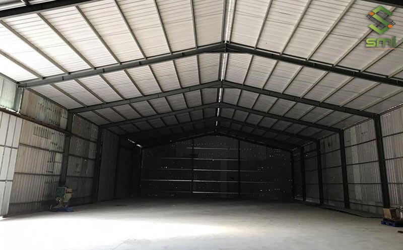 Nhà xưởng nhỏ với diện tích 200m2 có thể sử dụng để làm xưởng gia công cơ khí, sản xuất hàng hóa...