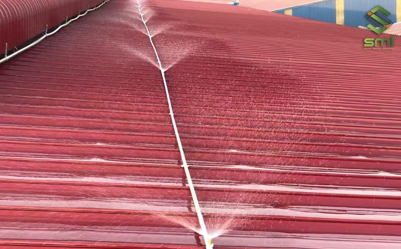 Phun nước mái kéo dài tuổi thọ công trình