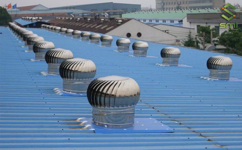 Quả cầu thông gió mái nhà xưởng