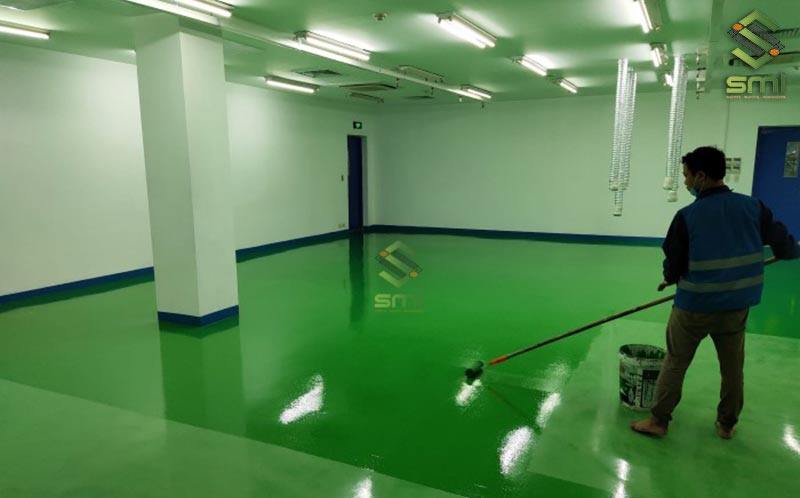 SUMITECH thi công sơn nền Epoxy với mức độ thẩm mỹ cao