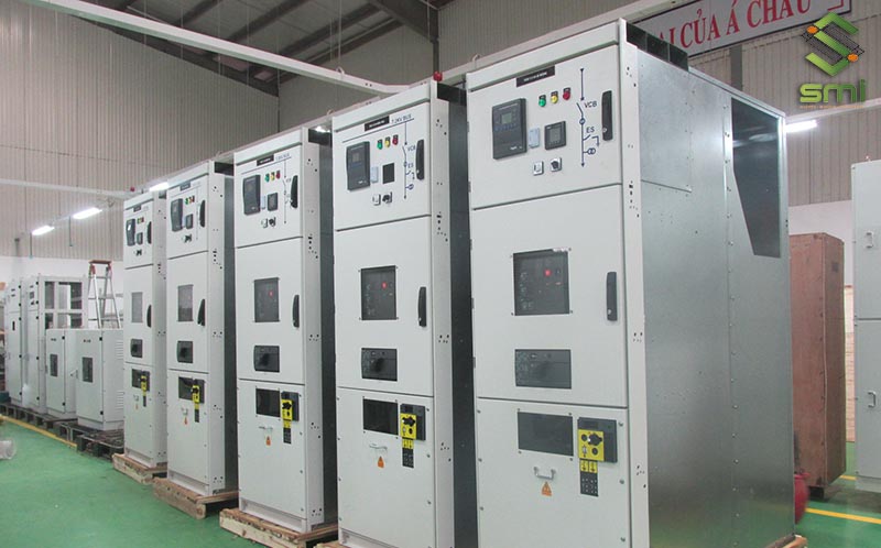 Hệ thống tủ điện phân phối trong nhà máy công nghiệp
